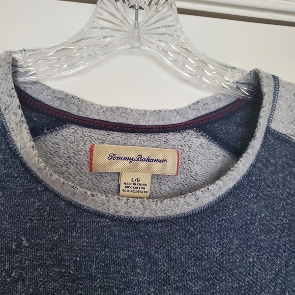 Tommy Bahama Navy sweatshirt sz L - Picture 2 of 5